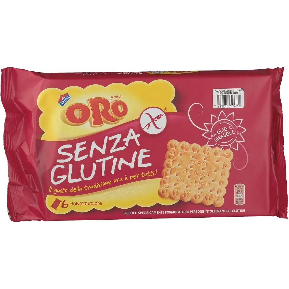 Oro Saiwa Biscotti Senza Glutine 200 G