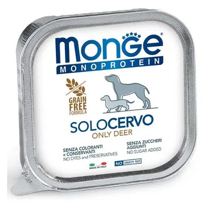 MONGE MONOPROTEICO 100% CERVO 150 G MONGE MONOPROTEICO 100% CERVO 150 G