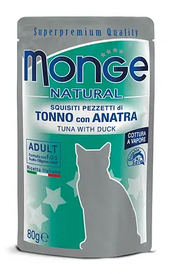 MONGE BUSTE TONNO/ANATRA 80G MONGE BUSTE TONNO/ANATRA 80G