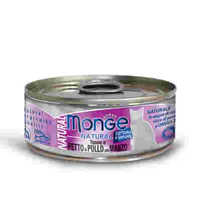 MONGE NATURAL QUALITY GATTO MONGE NATURAL PETTO DI POLLO CON MANZO 80 G