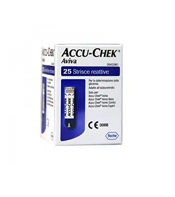 STRISCE MISURAZIONE GLICEMIA ACCU-CHEK ACTIVE 25 PEZZI STRISCE MISURAZIONE GLICEMIA ACCU-CHEK ACTIVE 25 PEZZI