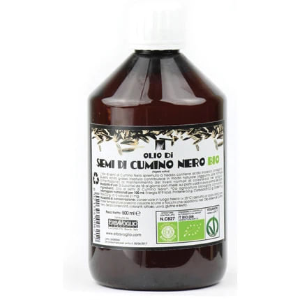 OLIO DI SEMI DI CUMINO NERO BIO 500 ML