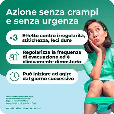 DulcoSoft, Lassativo Delicato, Macrogol per Stitichezza, Soluzione Orale 250ml DulcoSoft, Lassativo Delicato, Macrogol per Stitichezza, Soluzione Orale 250ml