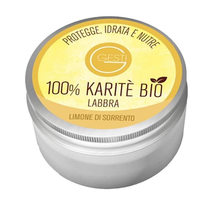Gesti 100% Karite' Bio 10 Ml Limone Di Sorrento Labbra