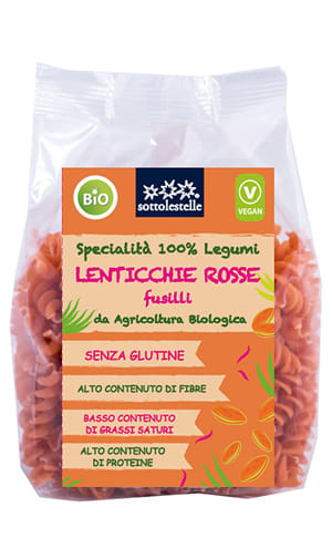 FUSILLI 100% LENTICCHIE ROSSE 250 G