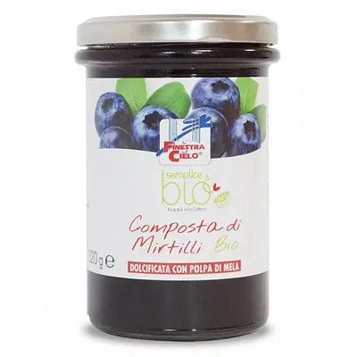 SEMPLICE&BIO COMPOSTA DI MIRTILLI SENZA PECTINA 220 G SEMPLICE&BIO COMPOSTA DI MIRTILLI SENZA PECTINA 220 G
