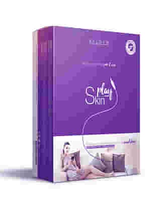 PLAY SKIN TRATTAMENTO RIGENERANTE VISO KIT CONTENENTE 5 SINGLE USE MASKS + 10 SINGLE USE ELECTRODES + 10 DOUBLE SIDED ADHESIVE DISKS + 1 CONNECTING CABLE + 1 RENJUVENATING CREAM 50