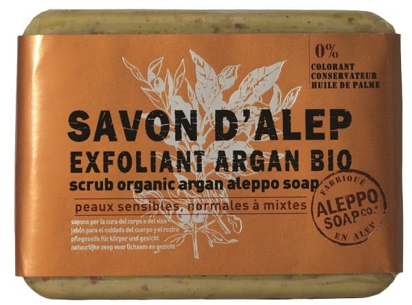 Sapone Di Aleppo Esfoliante Argan Savon D'Alep Exfoliant Argan Bio Aleppo Soap 100 G