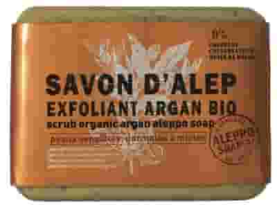 SAPONE DI ALEPPO ESFOLIANTE ARGAN SAVON D'ALEP EXFOLIANT ARGAN BIO ALEPPO SOAP 100 G