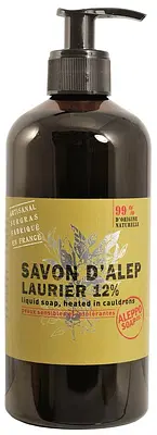 SAPONE DI ALEPPO LIQUIDO 12% ALLORO SAVON D'ALEP LIQUIDE 12% LAURIER ALEPPO SOAP 500 ML SAPONE DI ALEPPO LIQUIDO 12% ALLORO SAVON D'ALEP LIQUIDE 12% LAURIER ALEPPO SOAP 500 ML