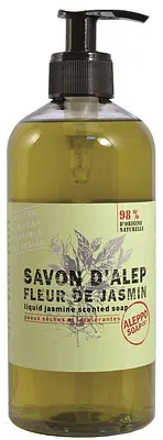 SAPONE DI ALEPPO LIQUIDO GELSOMINO SAVON D'ALEP LIQUIDE FLEUR DE JASMIN ALEPPO SOAP 500 ML SAPONE DI ALEPPO LIQUIDO GELSOMINO SAVON D'ALEP LIQUIDE FLEUR DE JASMIN ALEPPO SOAP 500 ML