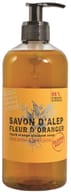 SAPONE DI ALEPPO LIQUIDO FIORI D'ARANCIO SAVON D'ALEP LIQUIDE FLEUR D'ORANGER ALEPPO SOAP 500 ML