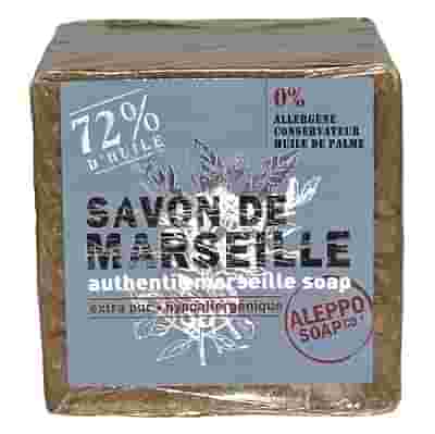 SAPONE DI MARSIGLIA CUBO CUBE DE SAVON DE MARSEILLE ALEPPO SOAP 300 G
