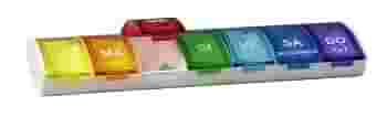 SUPAIRBOX PORTAPILLOLE SETTIMANALE 1X7 ARCOBALENO