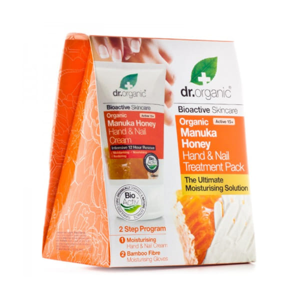 Dr Organic Manuka Honey Miele Di Manuka Cream Gift Pack Con Guanto Di Bambu'
