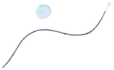 CATETERE URETEROCUTANEOSTOMIA IN SILICONE CON PUNTA SMUSSATA FLANGIA ROTONDA LINEA RADIOPACA LUNGHEZZA 45 CM CH12