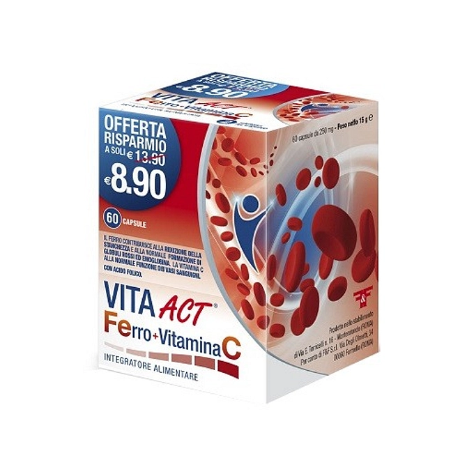 Vita Act Ferro+Vitamina C 60 Capsule