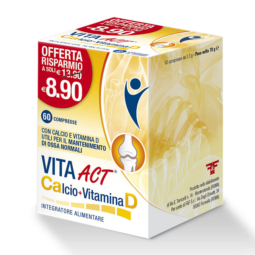 Vita Act Calcio + Vitamina D 60 Compresse