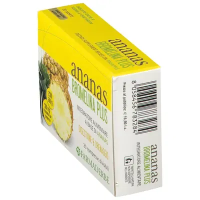 ANANAS BROMELINA PLUS 30 COMPRESSE ANANAS BROMELINA PLUS 30 COMPRESSE