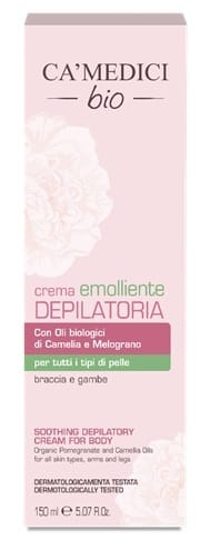 CA'MEDICI BIO CREMA DEPILATORIA EMOLLIENTE MELOGRANO E CAMELIA 150 ML