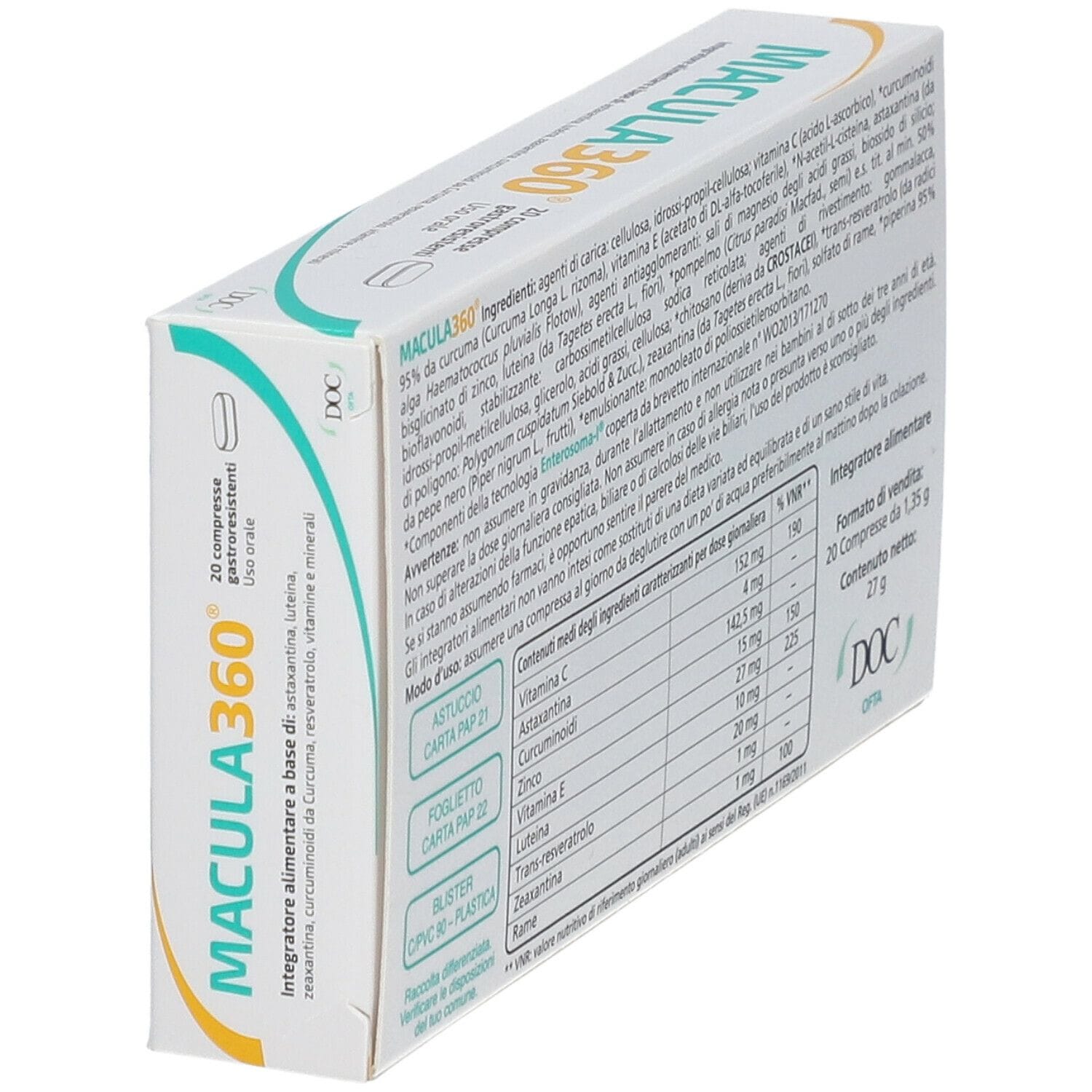 MACULA360 20 COMPRESSE GASTRORESISTENTI