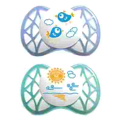 NUVITA SUCCHIETTO CON TETTARELLA SIMMETRICA 0 MESI+ BLU E TIFFANY
