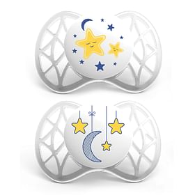 Nuvita Succhietto Che Si Illumina Al Buio Tettarella Ortodontica 0 Mesi+