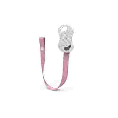 NUVITA NASTRINO PORTA SUCCHIETTO CON BOTTONE ROSA