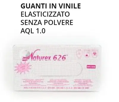 GUANTI VINILE SENZA POLVERE MEDIUM 100 PEZZI GAMMADIS GUANTI VINILE SENZA POLVERE MEDIUM 100 PEZZI GAMMADIS