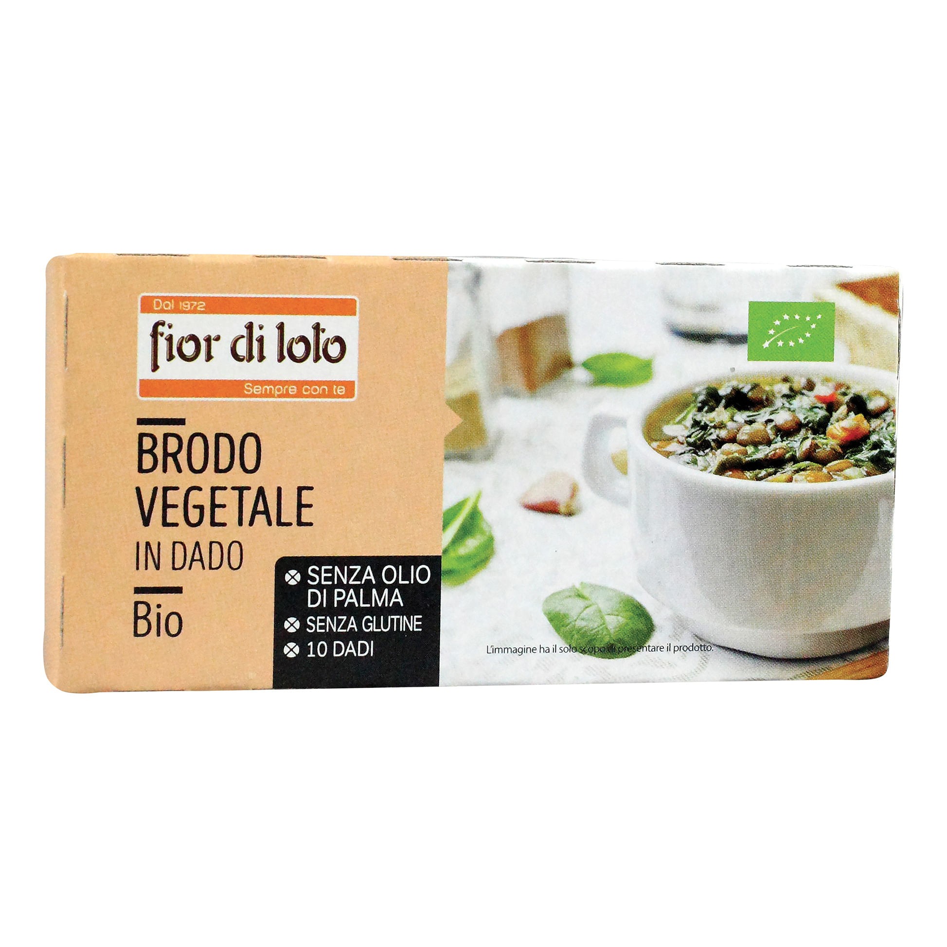 Brodo Vegetale Dado Senza Palma Senza Glutine 100 G