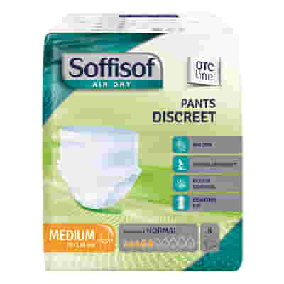 PANNOLONE SOFFISOF AIR DRY PANTS DISCREET MEDIUM 8 PEZZI