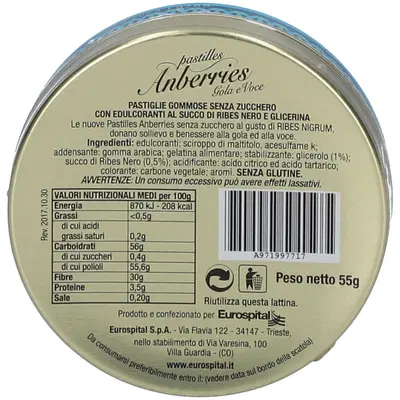 ANBERRIES CLASSICHE SENZA ZUCCHERO 55 G ANBERRIES CLASSICHE SENZA ZUCCHERO 55 G