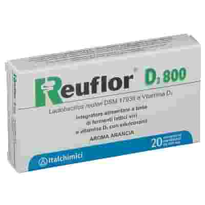 REUFLOR D3 800 20 COMPRESSE MASTICABILI AROMA ARANCIA
