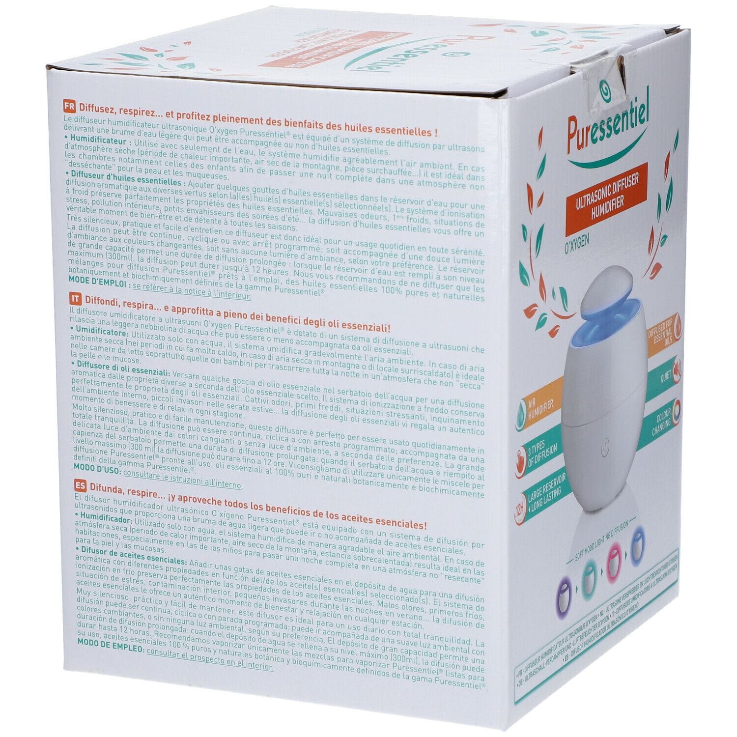 PURESSENTIEL DIFFUSORE UMIDIFICATORE OXYGEN