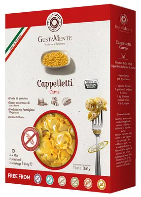 GUSTAMENTE CAPPELLETTI CARNE PASTA ALL'UOVO RIPIENA 250 G GUSTAMENTE CAPPELLETTI CARNE PASTA ALL'UOVO RIPIENA 250 G