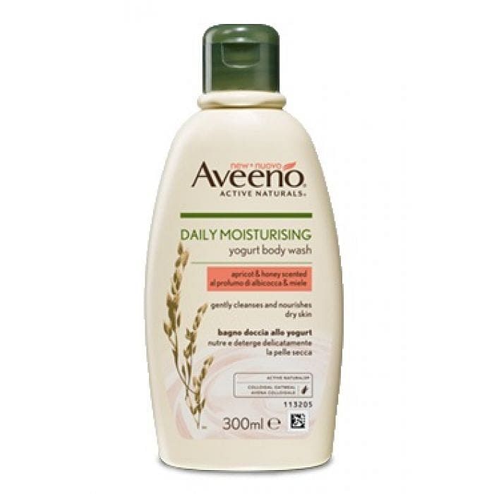 Aveeno Bagno Doccia Yogurt Albicocca & Miele 300 Ml