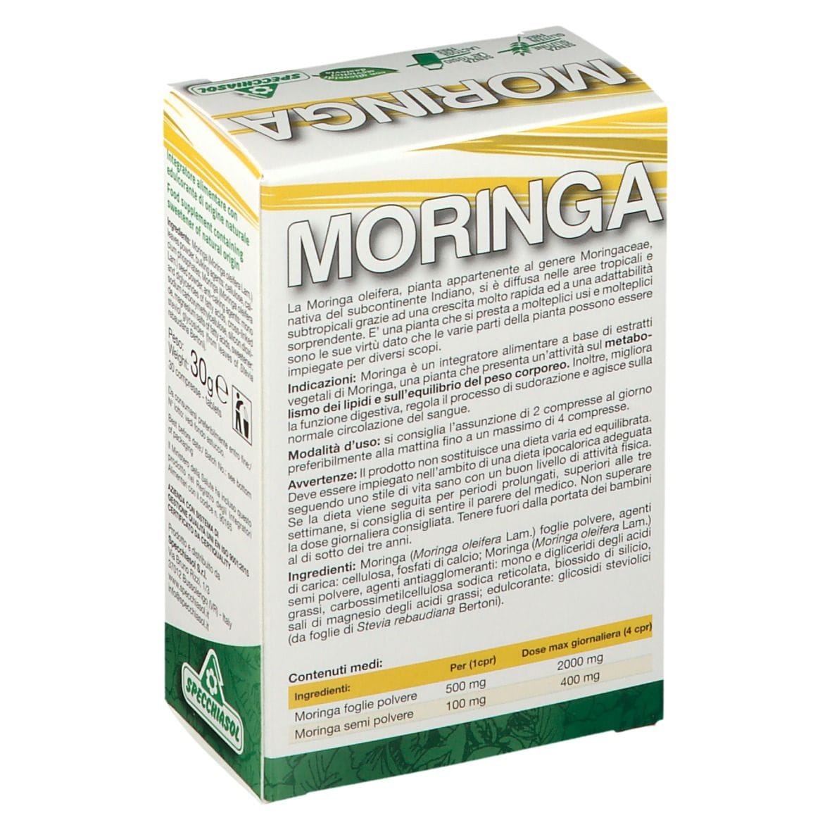 MORINGA 30 COMPRESSE