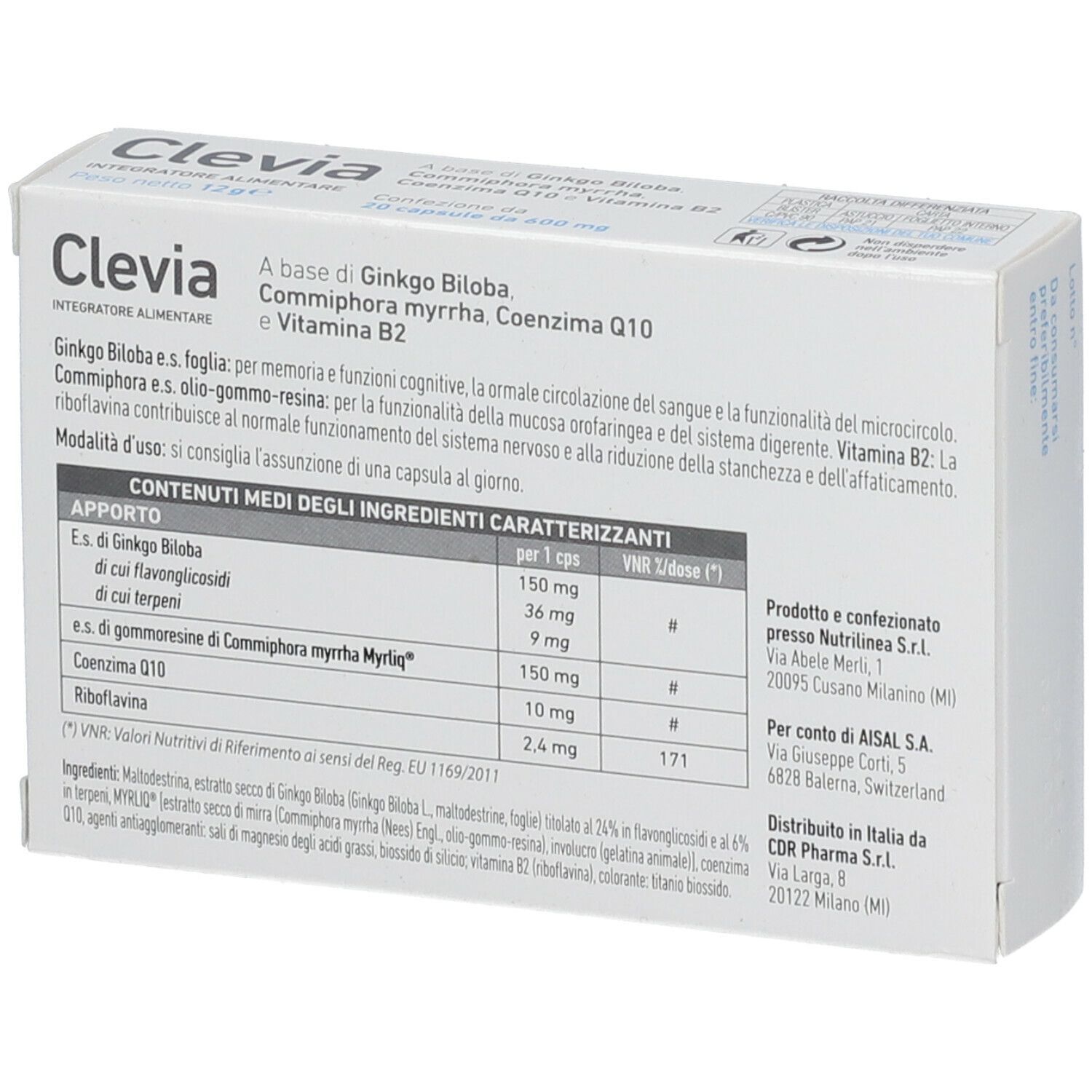 CLEVIA 20 CAPSULE