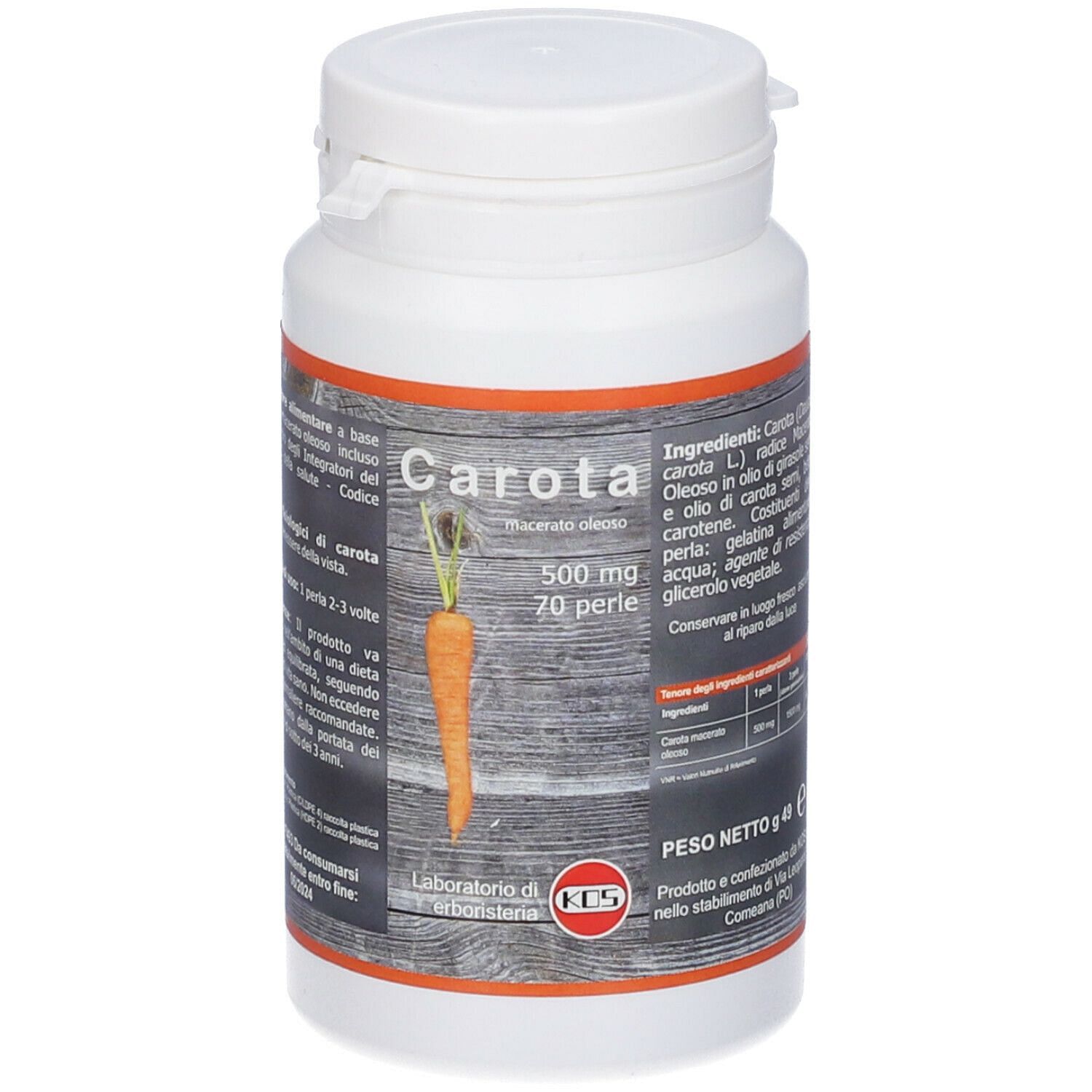 Carota 500 Mg 70 Perle