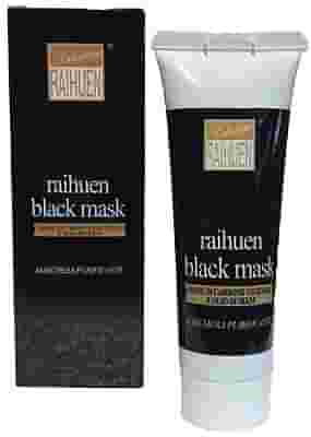 RAIHUEN BLACK MASK MASCHERA VELO NERA AL CARBONE E OLIO NEEM PER LA PULIZIA DEL VISO 50 ML