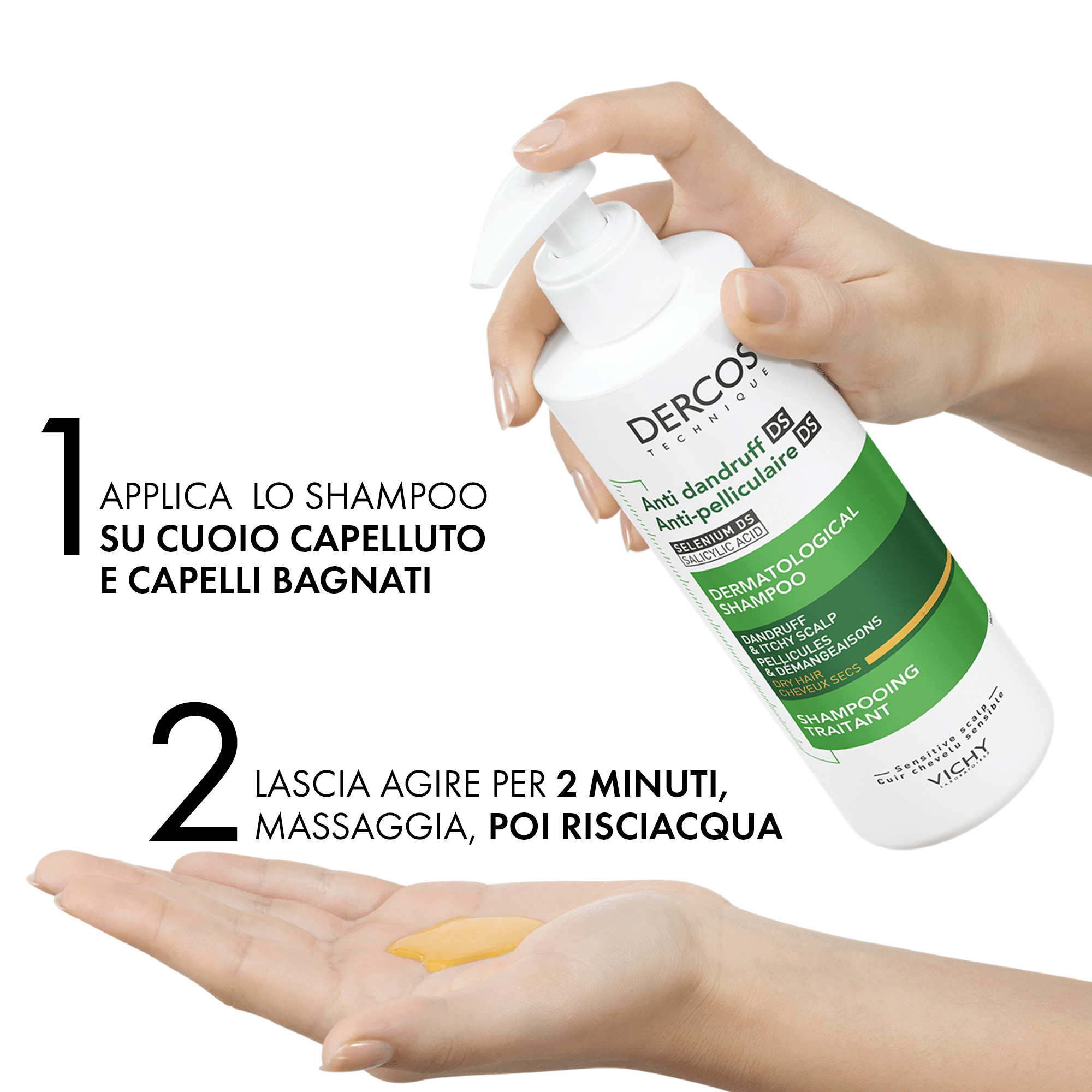 DERCOS SHAMPO ANTIFORFORA SECCHI 390 ML