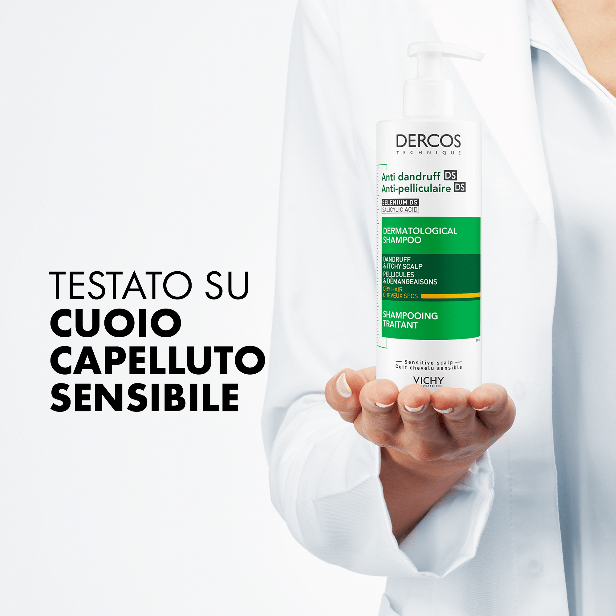 DERCOS SHAMPO ANTIFORFORA SECCHI 390 ML