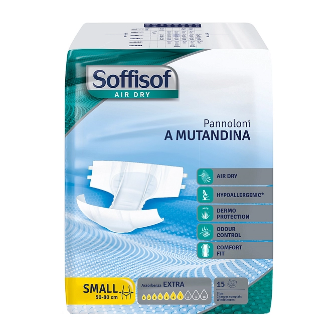 Pannolino Mutandina Air Dry Soffisof Extra S 15 Pezzi