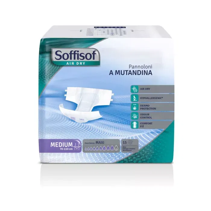 Soffisof Pannolino Mutandina Air Dry Soffisof Maxi M 15 Pezzi