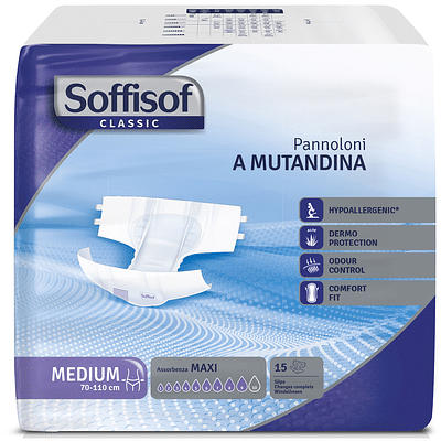 SOFFISOF PANNOLINO MUTANDINA SOFFISOF CLASSIC MAXI M 15 PEZZI