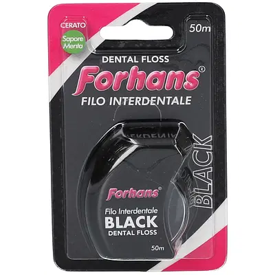 FORHANS FILO INTERDENTALE BLACK 50 METRI FORHANS FILO INTERDENTALE BLACK 50 METRI
