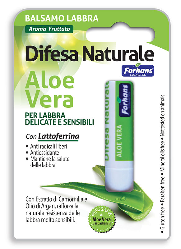 Forhans Balsamo Labbra Difesa Naturale Aloe Vera