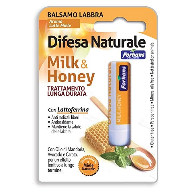 Forhans Balsamo Labbra Difesa Naturale Milk&Honey