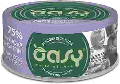 OASY WET CAT MORE LOVE POLLO CON UOVA PER GATTINI 70 G