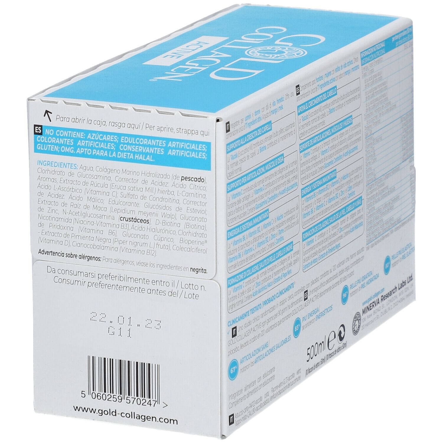 GOLD COLLAGEN ACTIVE 10 FLACONCINI 50 ML